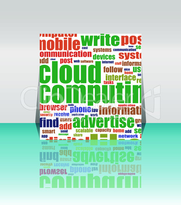 Cloud computing concept design - Flyer or Cover Design