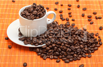 Cup with Coffee Beans