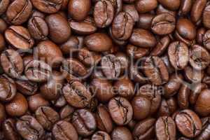 Background of Fresh Roasted Coffee Beans