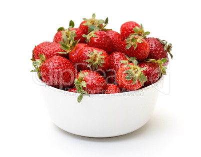 Fresh Strawberries in Bowl