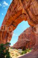 private arch in arches national park, utah