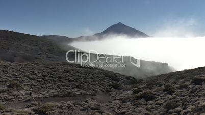 Wolken am El Teide auf Teneriffa