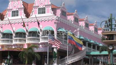 Pinkfarbenes Gebäude