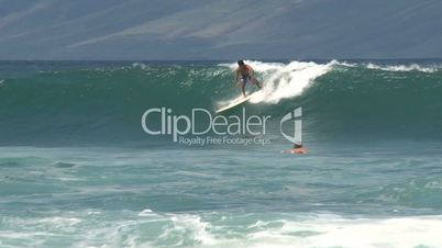Surfen vor Hawaii