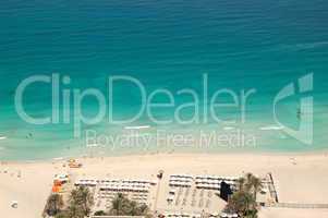 Beach of the luxury hotel, Jumeirah, Dubai, UAE