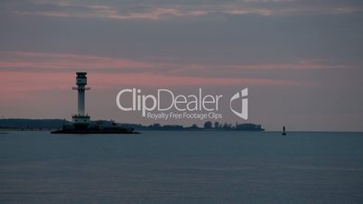 Kiel - Lighthouses at Sunset