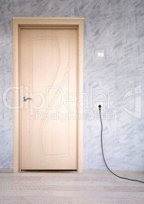 Door in grey room