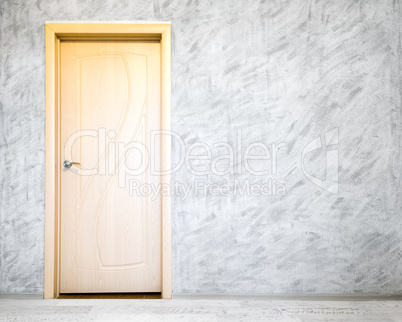 Door in grey room