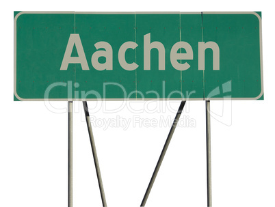 Green Road Sign