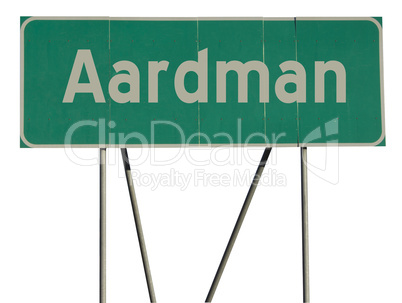 Green Road Sign