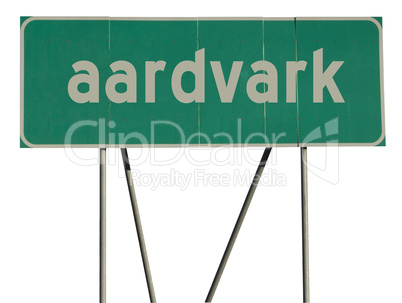 Green Road Sign