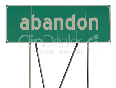 Green Road Sign