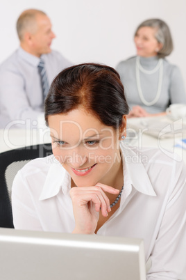 Professional businesswoman attractive smiling