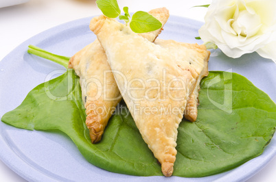 cakes with spinach and feta cheese