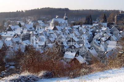 Altstadt Freudenberg "Alter Flecken" im Winter