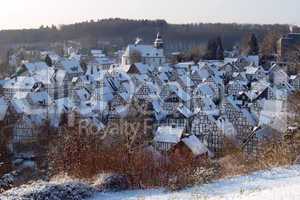Altstadt Freudenberg "Alter Flecken" im Winter