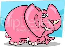 Pink Elephant Cartoon