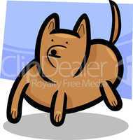 cartoon doodle of funny dog