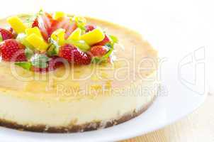 Passion fruit cheese cake