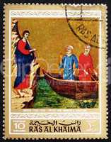 Postage stamp Ras al-Khaimah 1970 Calling of Peter and Andrew, P
