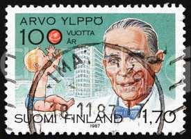 Postage stamp Finland 1987 Arvo Yippo, Pediatrics Pioneer