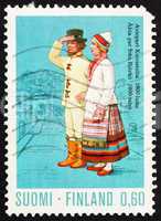 Postage stamp Finland 1972 Married Couple from Koivisto