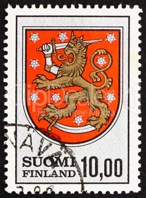 Postage stamp Finland 1974 Finnish Arms from Grave of King Gusta