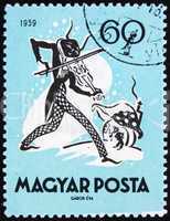 Postage stamp Hungary 1959 The Cricket and the Ant, Fairy Tale