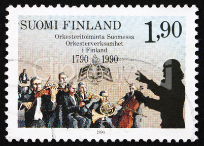 Postage stamp Finland 1990 Finnish Orchestras