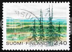 Postage stamp Finland 1988 Urho Kekkonen National Park