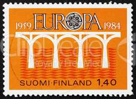 Postage stamp Finland 1984 Bridge over the Sea, Europe