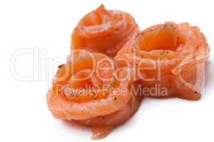 Slices of delicious salmon