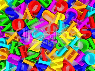 Background of alphabets