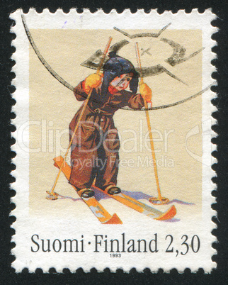 Boy on Skis