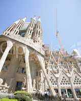 Sagrada Familia by Antoni Gaudi in Barcelona Spain