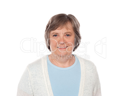 Portrait of cheerful senior woman