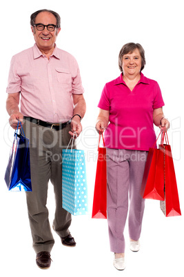 Husband and wife shopping