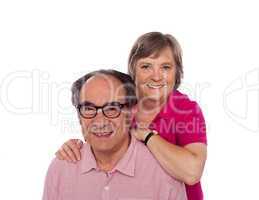 Love couple portrait. Studio shot