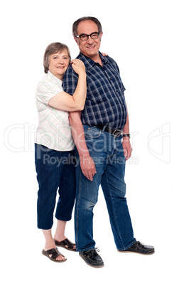 Full length shot of an aged couple