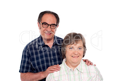 Portrait of smiling matured couple