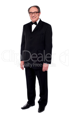 Full length shot of fashionable senior man
