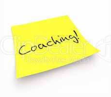 Notizzettel - Coaching!
