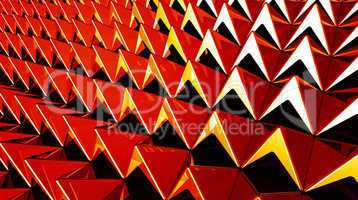 Hintergrund - Pyramiden Matrix Rot Gelb 4