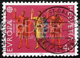 Postage stamp Switzerland 1982 Oath of Eternal Fealty