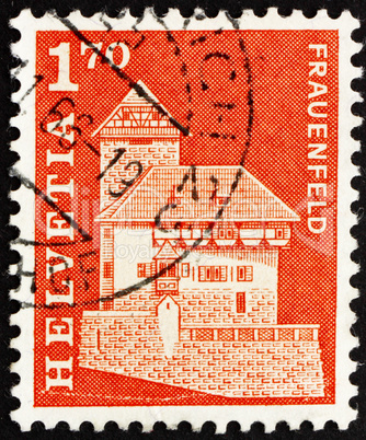 Postage stamp Switzerland 1966 Frauenfeld Castle, Switzerland