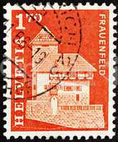 Postage stamp Switzerland 1966 Frauenfeld Castle, Switzerland