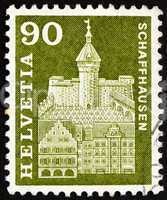Postage stamp Switzerland 1960 Munot Tower, Schaffhausen, Switze