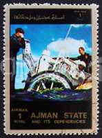 Postage stamp Ajman 1973 Gemini Recovery