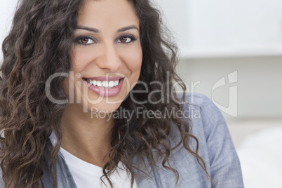 Beautiful Happy Hispanic Woman Smiling