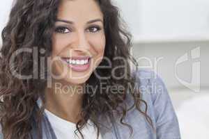 Beautiful Happy Hispanic Woman Smiling